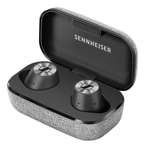 Audífonos in-ear gamer inalámbricos Sennheiser Momentum True Wireless negro y plateado