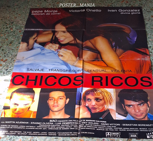 Poster Chicos Ricos -victoria Onetto S.borestein (Usado)