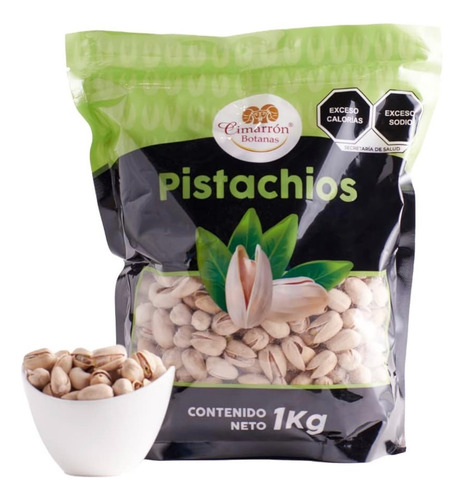 Pistache Con Sal Y Cascara Cimarron 1k Botanas Great Pecans