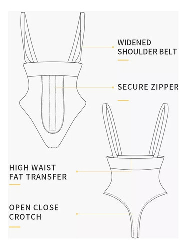 Faja Body Tanga Con Tirante Ajustable, Faja Reductora