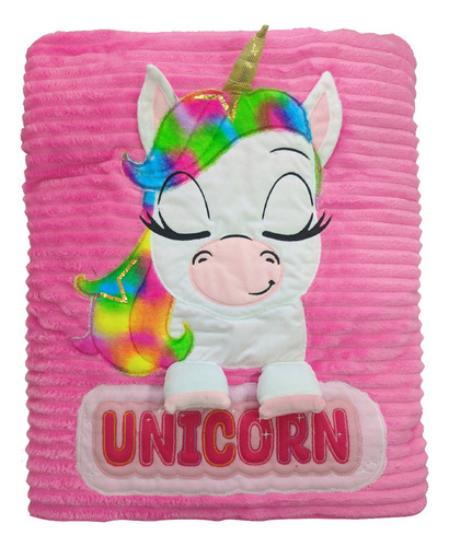 Cobija Para Niñas Térmica Unicornio - Cama Sencilla