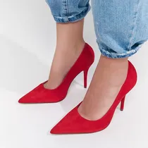 Comprar Zapatos Stilleto Mujer Vizzano Nobuk Taco Fino Alto Cómodos.