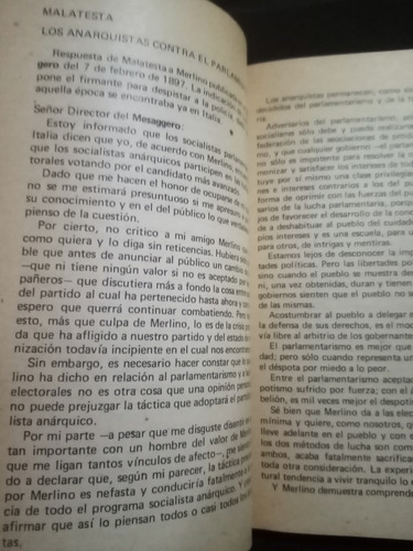 Anarquismo Y Elecciones. Malatesta - Merlino, Bonanno. Col A