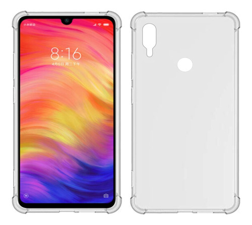 Forro Bryp Xiaomi Redmi Note 7 Antigolpe Silicon Transparent