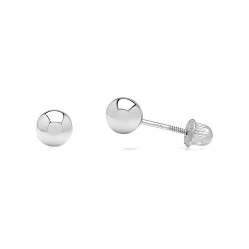 Aretes Con Perlas Y Tuerca Reversible Para Mujeres