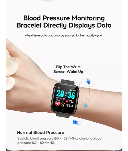 Reloj Inteligente Y68 Reloj Deportivo Bluetooth Para Estudia