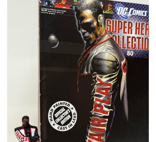 Eaglemoss Figura Muñeco Plomo Dc Mr. Terrific Jlu #80