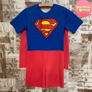 Fantasia Infantil Superman - Tamanho 12