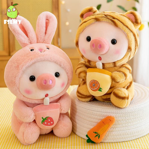 Animales De Peluche, Cerditos Disfrazados De Ranas, Tig...