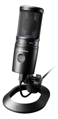Micrófono Usb De Condensador Cardioide At2020usb-x Audio Tec Color Negro