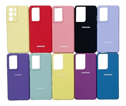 Forro Silicone Case  Unicolor Samsung S21 Ultra