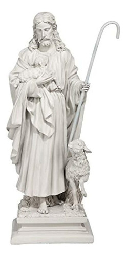 Design Toscano - Estatua De Jardín De Jesús El Buen Pastor,