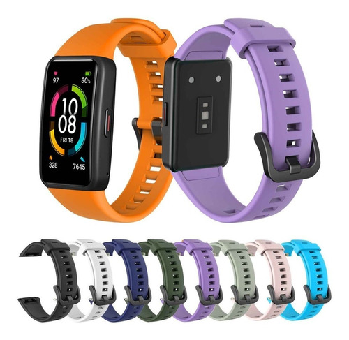 Correa De Silicona Deportiva Compatible Con Huawei Band 6