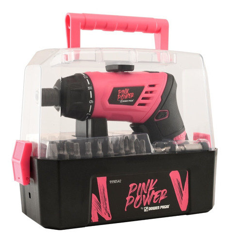 Atornillador 3.6v 50 Accesorios Pink Power By Dowen Pagio 