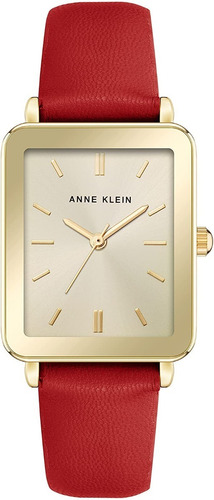 Reloj Mujer Anne Klein Correa De Piel 25 Mm Ak/3702chrd