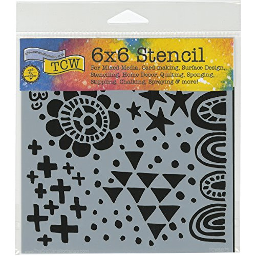 The 6x6 Stencil Positivity, 18 X 16 X 0,1 Cm, Transpare...