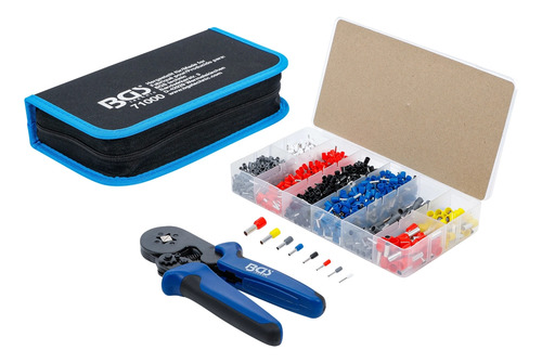Kit Pinza Crimpadora / Ponchadora Con Terminales | Bgs 71000