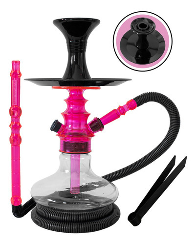 Narguile Completo Dom Hookah Mini Monster - Todas Cores Cor Rosa