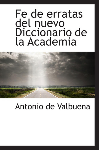 Libro: Fe Erratas Del Nuevo Diccionario Academia (sp