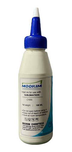 Tinta Moorim Sublimacion Bk C M Y Lc Lm 100ml