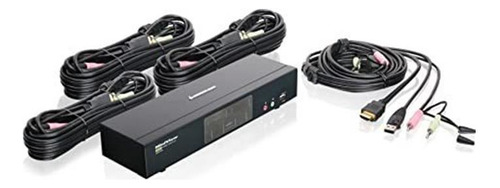 Iogear Hdmi Multimedia Conmutador Kvm Con Audio, Usb 2.0 Hub