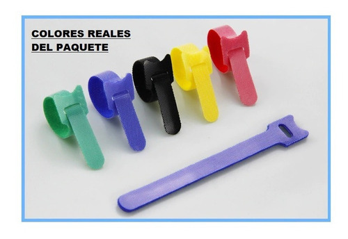 Velcro Cintas Correas Multicolor 15 Und Ms V309