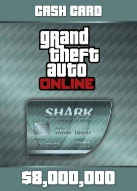 Gta Online: Megalodon Shark Cash Card 8m$ Rockstar - Pc