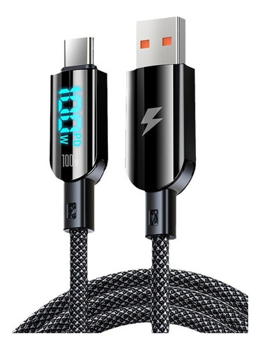 Cable De Datos Usb Tipo C De Carga Rápida Con Pantalla Digit