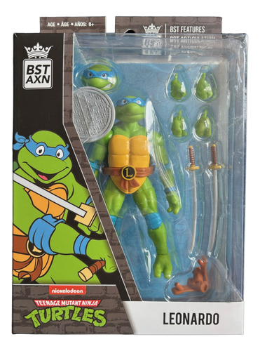 Tortugas Ninja Leonardo Articulado Bst Axn Tmnt