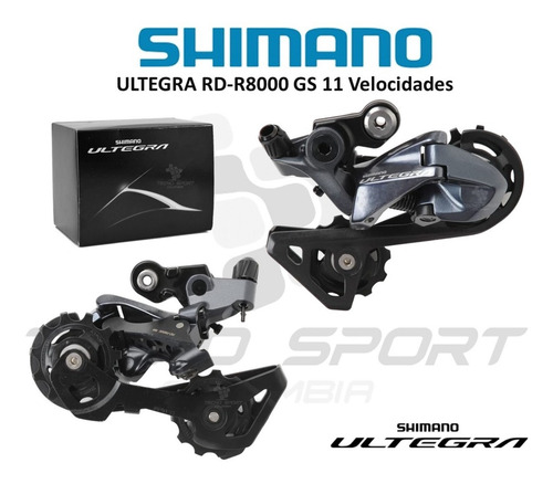 Imagen 3 de 7 de Tensor Shimano Ultegra R8000 Gs 11 V Pata Larga Bicicleta