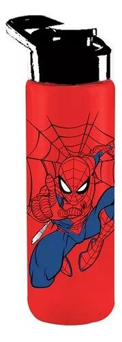 Garrafa Squeeze Spider Man Homem Aranha Vermelha/preta 700ml