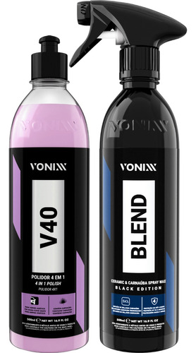 Cera Blend Black Spray Vonixx + Polidor V40 4 Em 1 