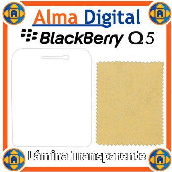 2x1 Lamina Protector Pantalla Transparente Blackberry Q5 Bb