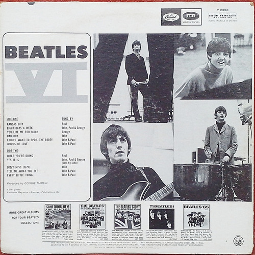 The Beatles - Beatles Vi - Vinilo Importado Usa Estándar (Usado)
