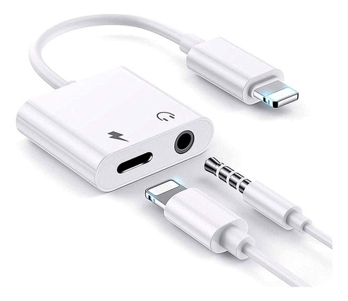 Adaptador Compatible iPhone Lightning 3.5mm Aux Headphone