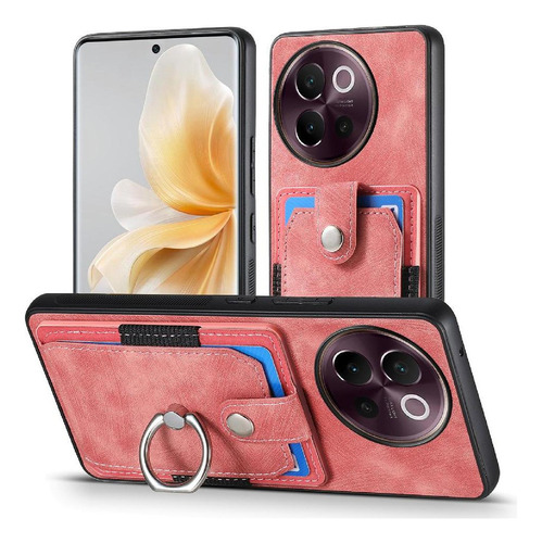 Funda For Vivo V40 Lite Crad Ranura Soporte Magnético Para