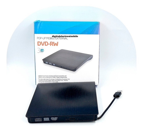 Grabador Lector Dvd-cd Rw Externo Usb 3.0/2.0 Pc O Notebook