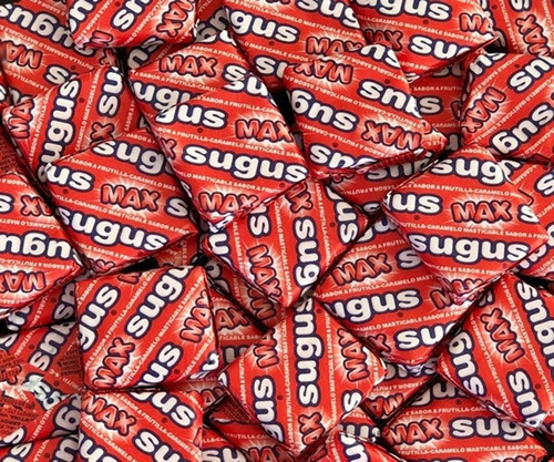 Imagen 2 de 7 de Sugus Max Frutilla Pack X 70un - Barata La Golosineria