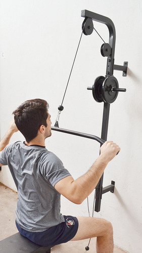 Polea Alta Y Baja Gym En Casa Con Agarres Gmp