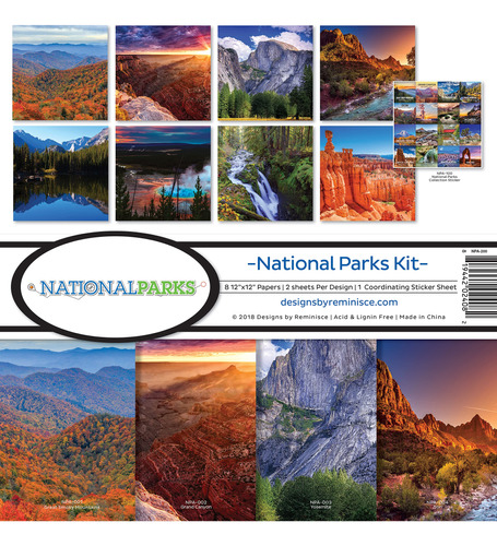Reminisce Rembc Parque Nacional Kit Recogida Scrapbook Multi
