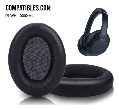 Imagen 3 de 3 de Almohadillas Para Sony Wh-1000xm4 Negro