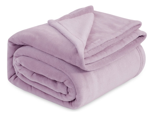 Manta Bedsure, Forro Polar, Tamaño Queen, Lila, Lavanda, Fra