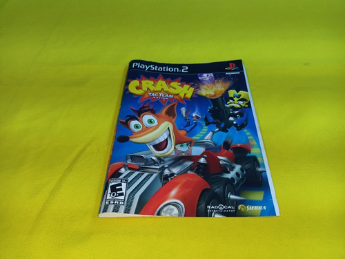 Portada Original Crash Tag Team Racing Ps2 (Usado)