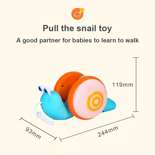 Juguetes Infantiles Con Luces Para Tirar De Caracoles