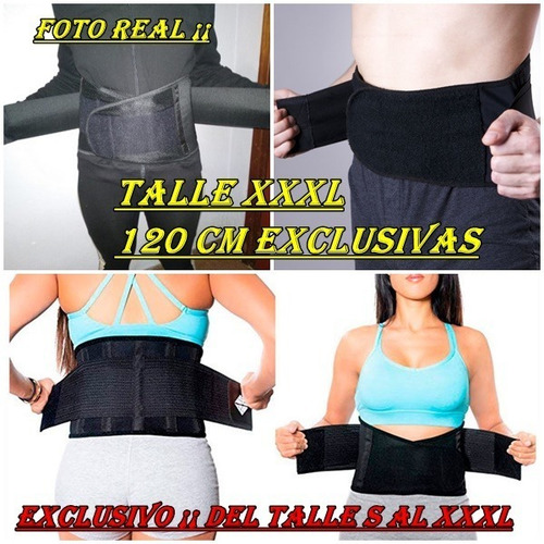 Imagen 6 de 6 de Faja Doble Ajuste Abdominal ,lumbar , Ciatico Del M Al Xxxl