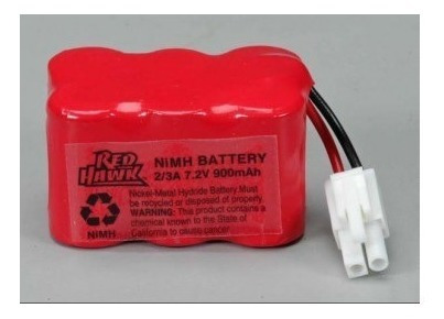 Batería Avión Hobbico Nimh 900mah 7.2v Rc Red Hawk