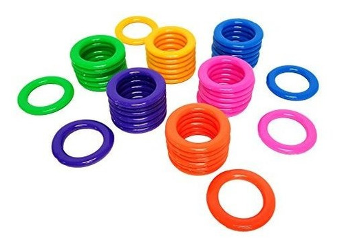 Dondor Empresas De Plástico Caña De Rack Anillos (30 Pack).