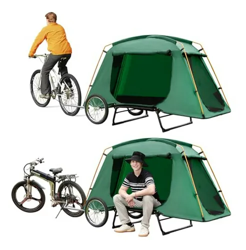 Remolque Tienda Para Bicicleta - Camping Rápido, Resistente
