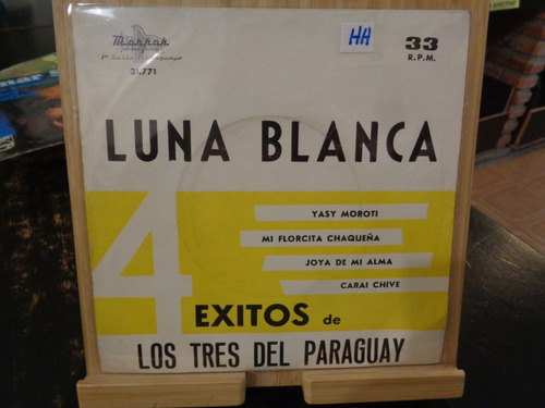 Los Tres Del Paraguay Luna Blanca Vinilo Simple Folklore