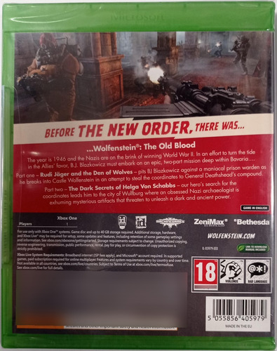 Jogo Xbox One Wolfenstein The Old Blood Fisico-lacrado
